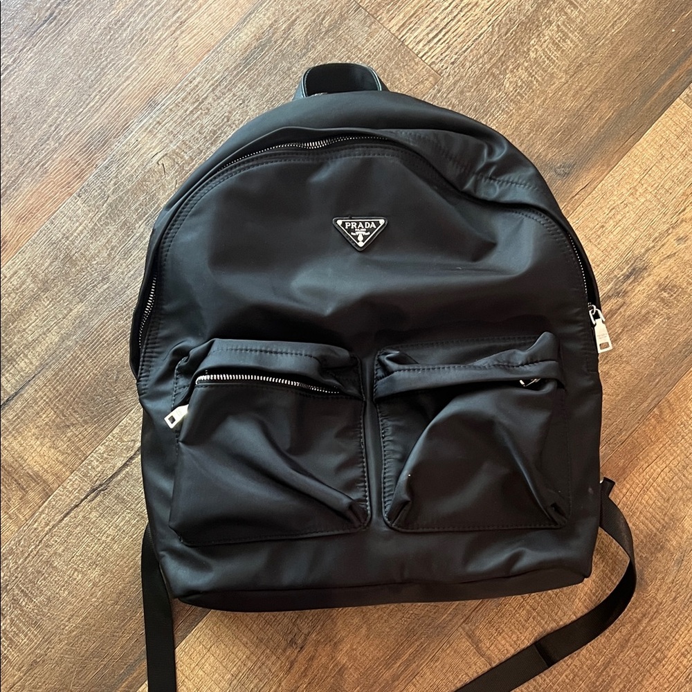 Prada Black Nylon Men's Backpack